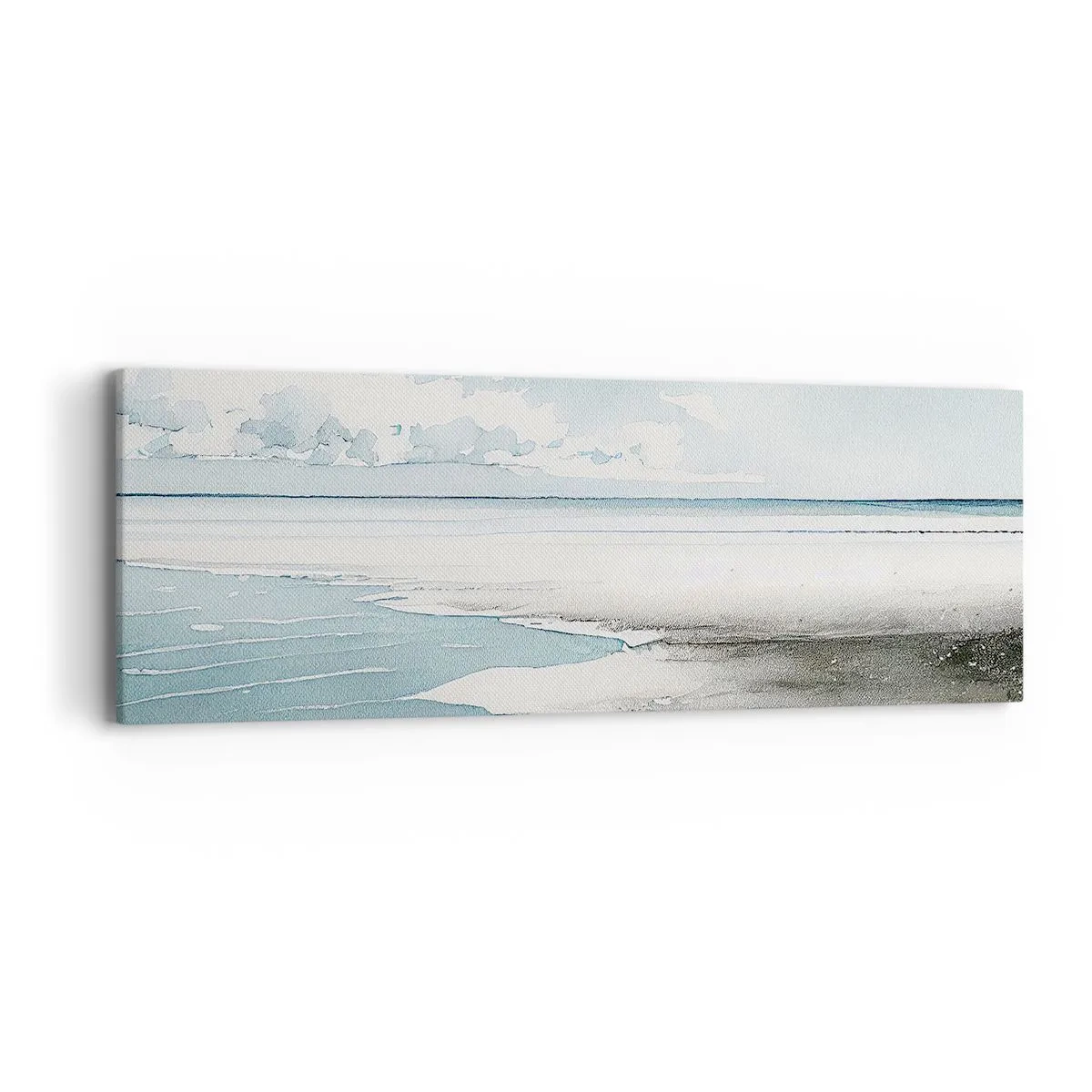 Bild auf Leinwand - Leinwandbild - Sanfte Flut - 90x30 cm