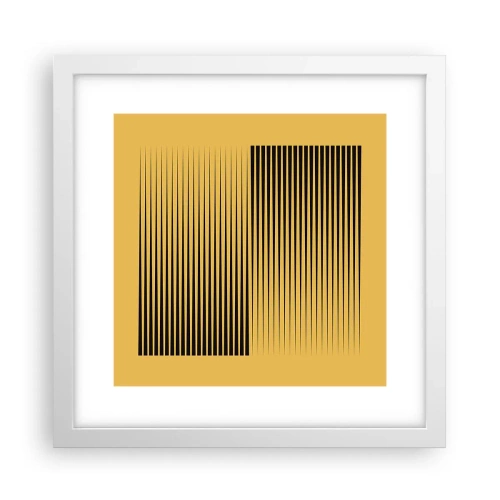 Poster in einem weißen Rahmen - Quadratur der Gegensätze - 30x30 cm