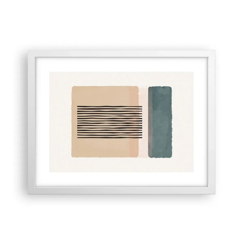 Poster in einem weißen Rahmen - Alles ist in Ordnung - 40x30 cm