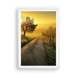 Poster in einem weißen Rahmen - Honig-Nachmittag - 61x91 cm