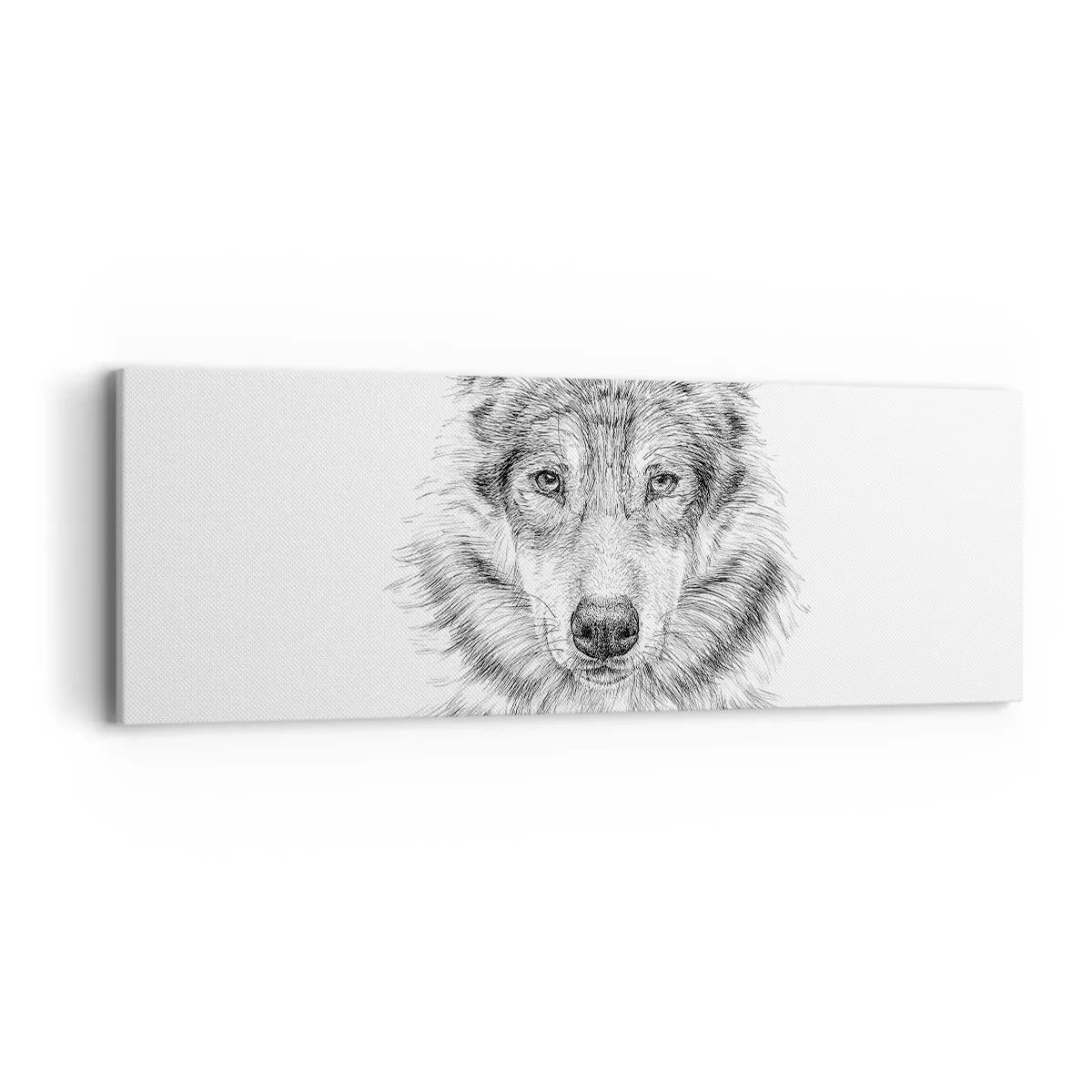 Bild auf Leinwand - Leinwandbild - Ein geborener Anführer - 90x30 cm