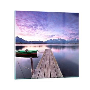 Glasbild - Bild auf glas - Freundliche Stille - 50x50 cm