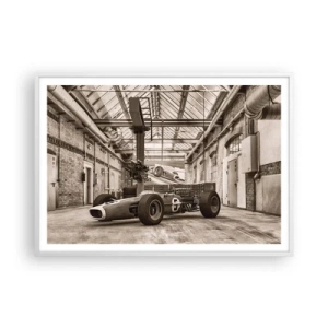 Poster in einem weißen Rahmen - Die Siegerruhe - 100x70 cm