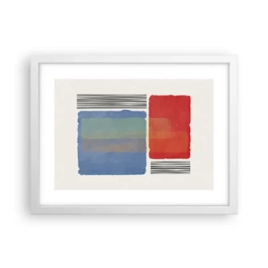 Poster in einem weißen Rahmen - Der Geist und der Buchstabe der Geometrie - 40x30 cm