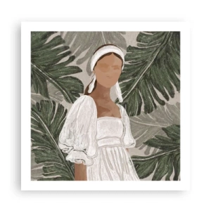 Poster - Exotisches Porträt - 60x60 cm