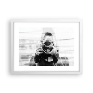 Poster in einem weißen Rahmen - Schöpfer und Material - 40x30 cm