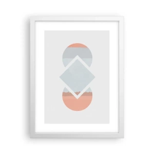 Poster in einem weißen Rahmen - Die Situation ist klar - 30x40 cm