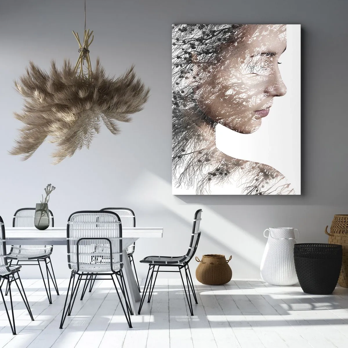 Bild auf Leinwand - Leinwandbild - Der Geist des Waldes - 65x120 cm