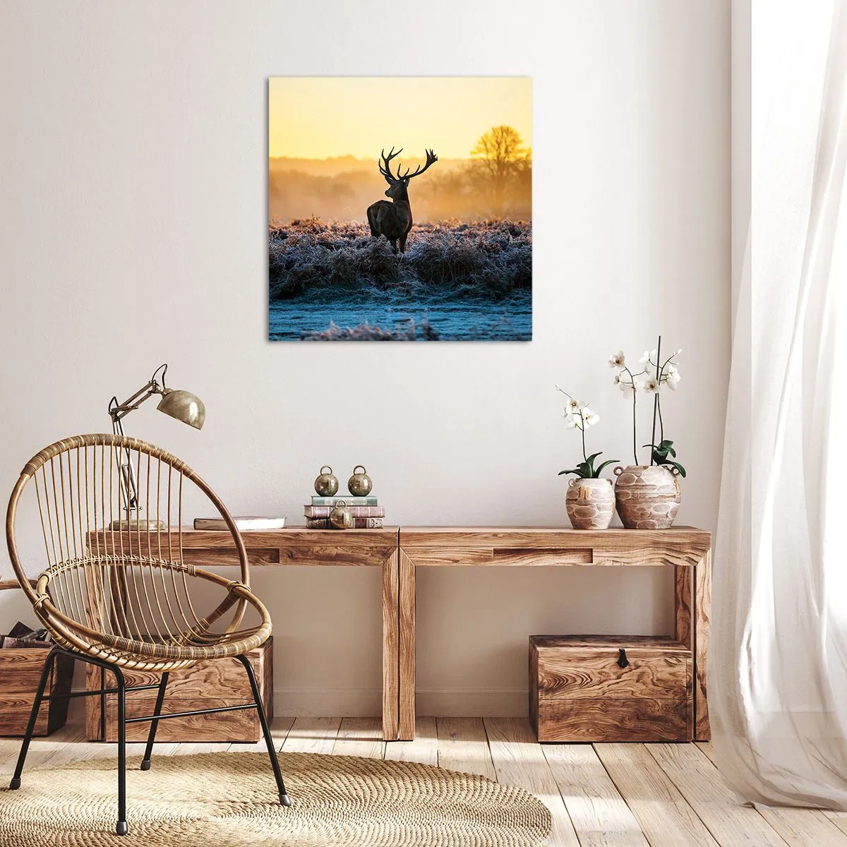 Bild auf Leinwand - Leinwandbild - Gekrönt auf seinem Besitz - 40x40 cm