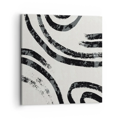 Bild auf Leinwand - Leinwandbild - Bei Hälfte angehalten - 70x70 cm