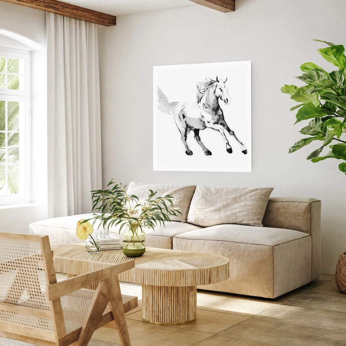Poster - Ungezähmte Seele - 60x60 cm