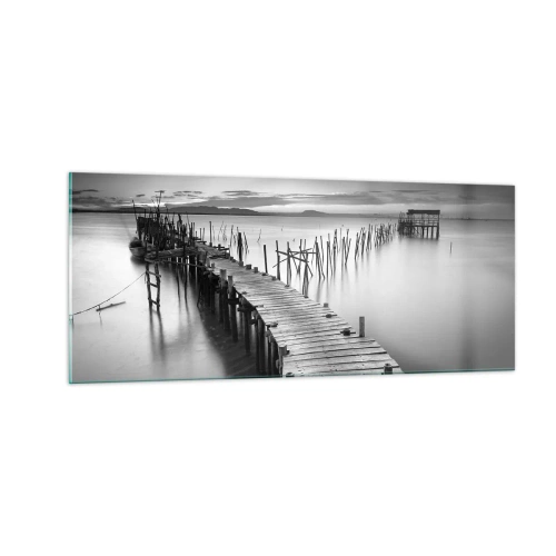 Glasbild - Bild auf glas - Der Frieden eines vergessenen Ufers - 100x40 cm