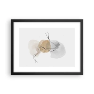 Poster in einem schwarzem Rahmen - Luftperlen - 40x30 cm