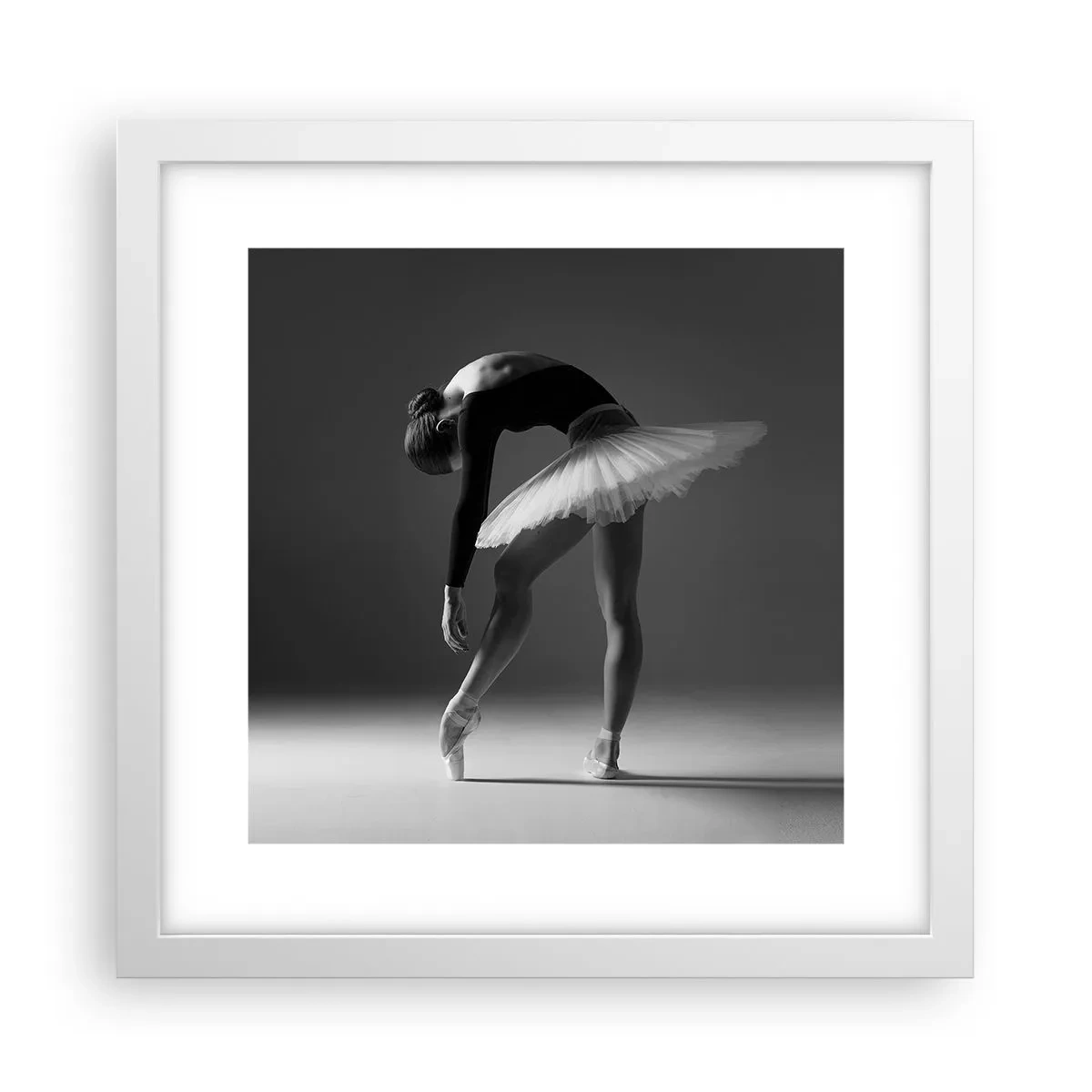 Poster in einem weißen Rahmen - Bella Ballerina - 30x30 cm