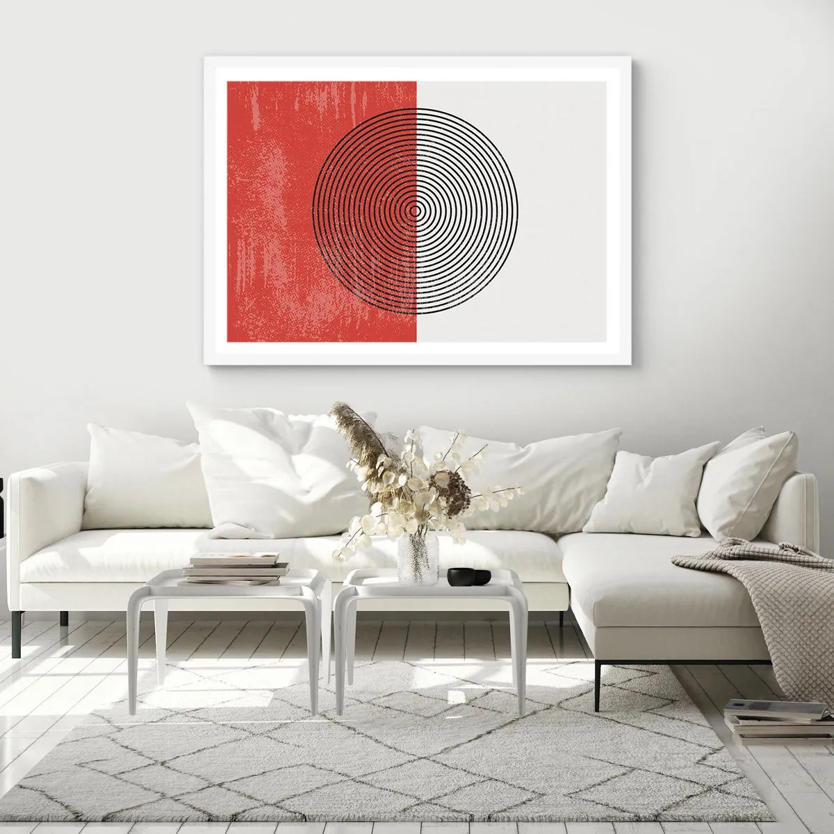 Poster in einem weißen Rahmen - Auf den Punkt gebracht - 40x30 cm