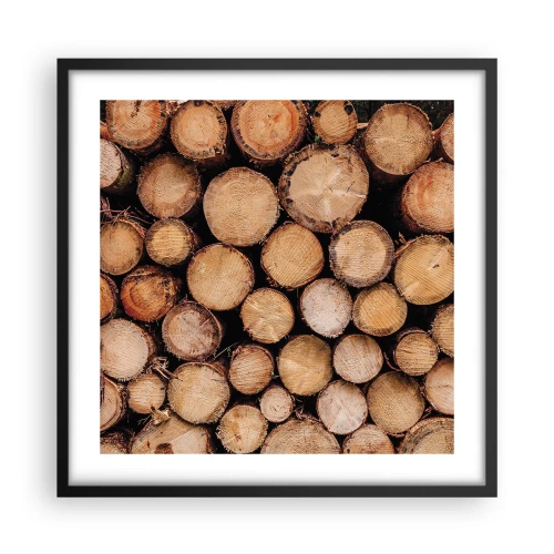 Poster in einem schwarzem Rahmen - Ein neuer Anfang - 50x50 cm