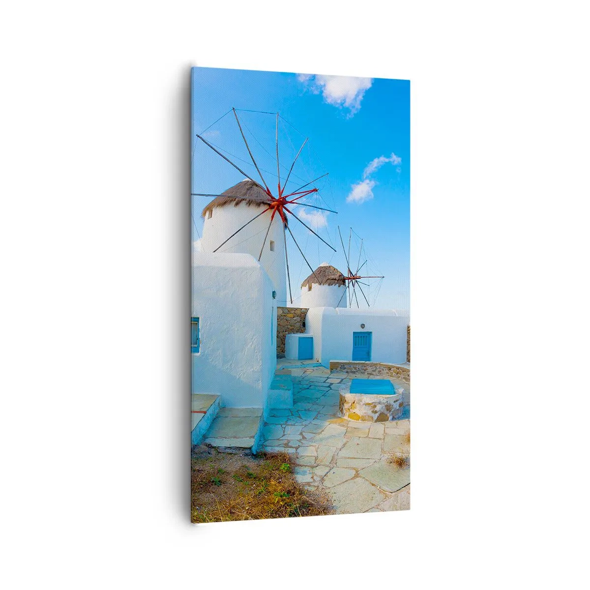 Bild auf Leinwand - Leinwandbild - Der blaue Wind vom Meer - 65x120 cm