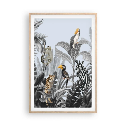 Poster in einem Rahmen aus heller Eiche - Afrikanisches Märchen - 61x91 cm