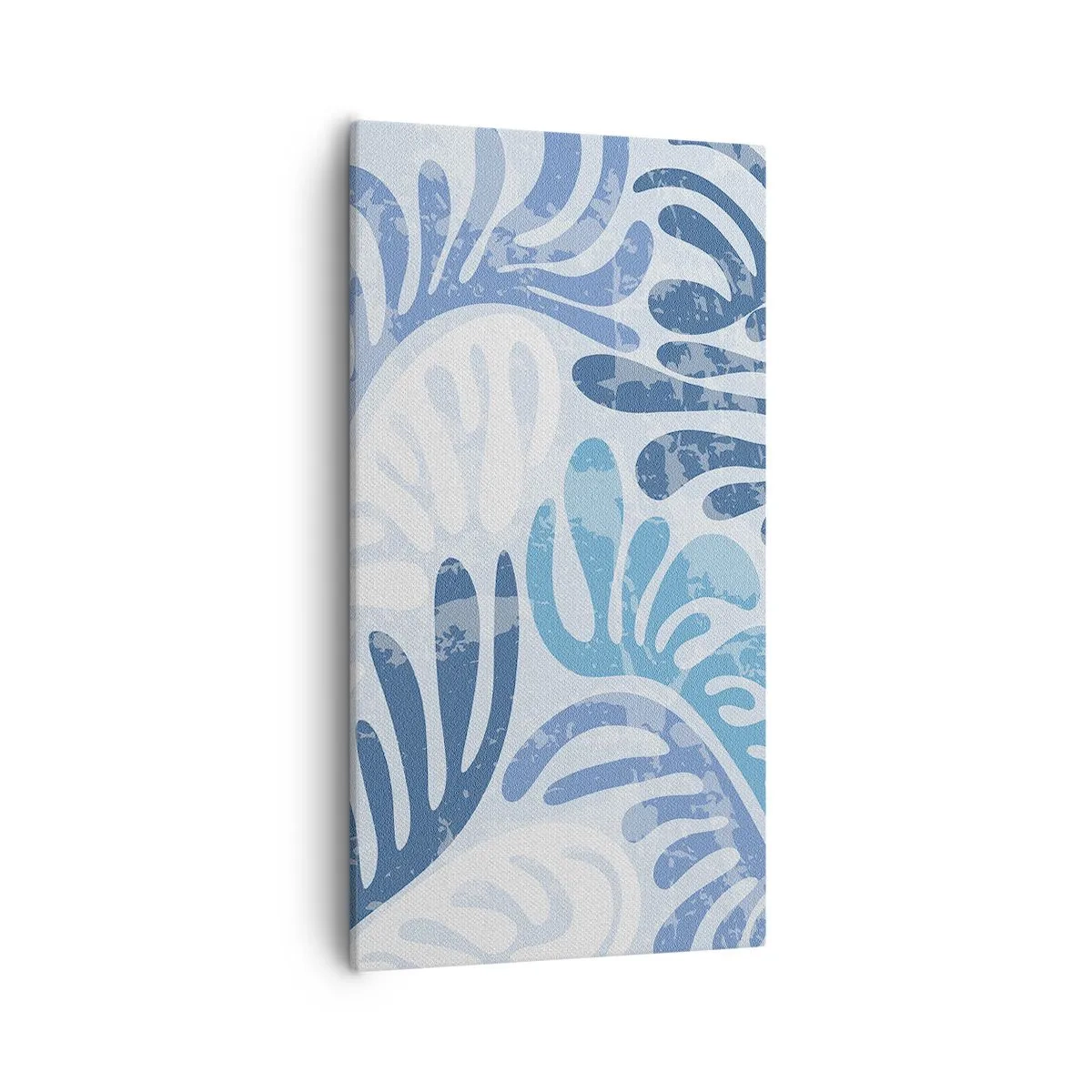 Bild auf Leinwand - Leinwandbild - Blaue Farne - 55x100 cm