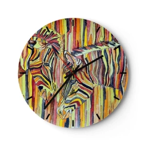 Wanduhr - Glasuhr - Also du auch... - 40x40 cm