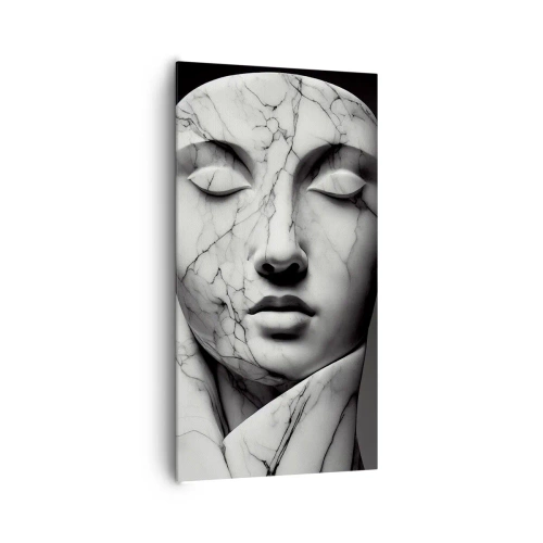 Bild auf Leinwand - Leinwandbild - Marmorformen - 65x120 cm