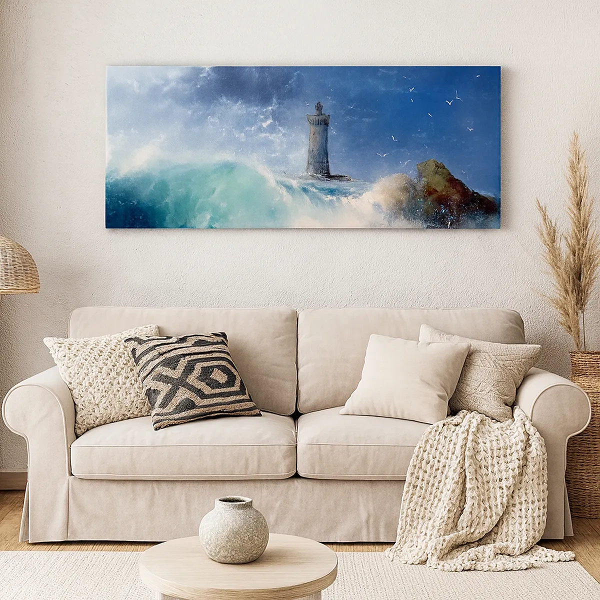 Bild auf Leinwand - Leinwandbild - Auf der Hut vor den Elementen - 30x30 cm