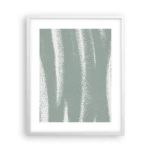 Poster in einem weißen Rahmen - Abstraktion im Winterklima - 40x50 cm