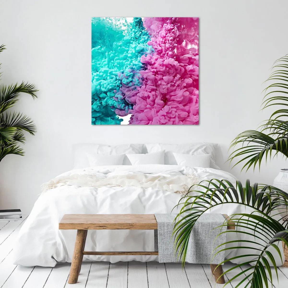 Bild auf Leinwand - Leinwandbild - Letzte Begegnung - 40x40 cm