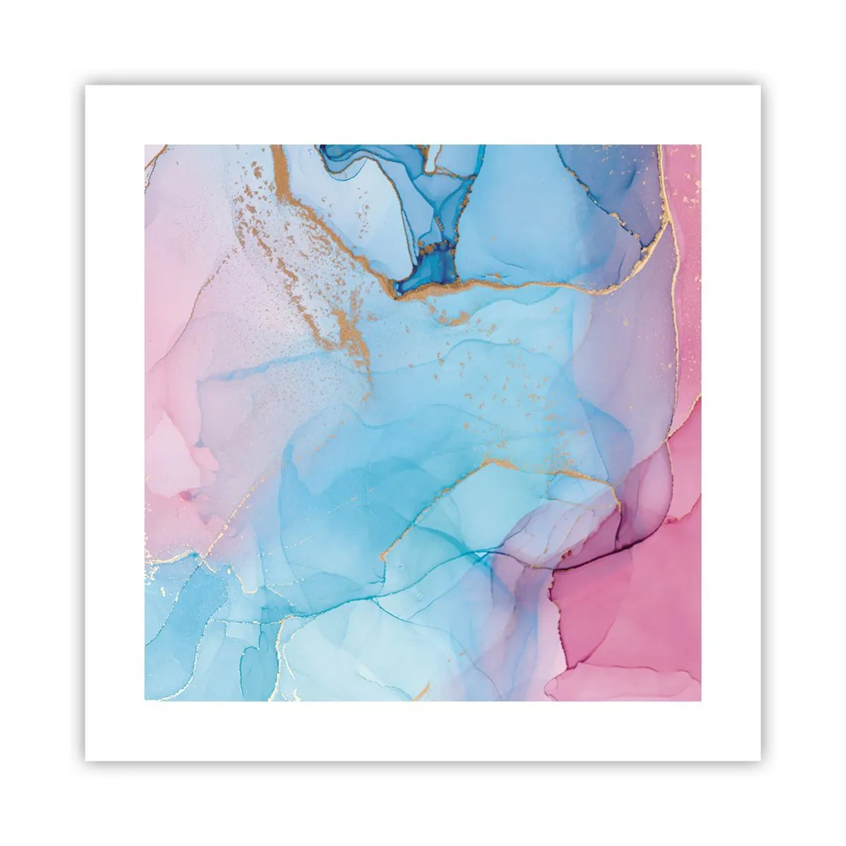 Poster - Begegnung und Durchdringung - 40x40 cm