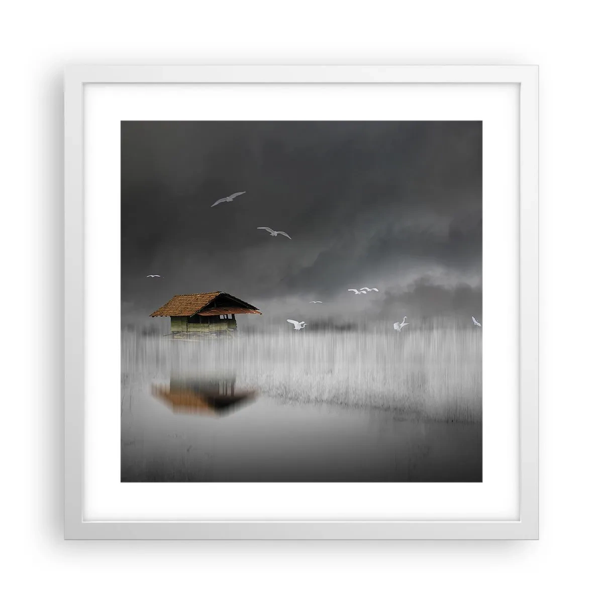 Poster in einem weißen Rahmen - Schutz vor Regen - 40x40 cm