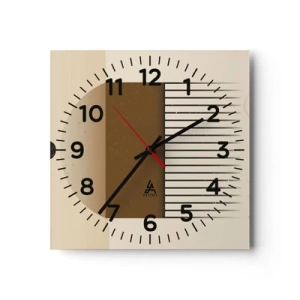 Wanduhr - Glasuhr - Verschiedene Staaten - 40x40 cm