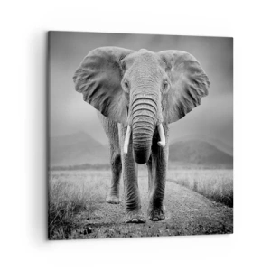 Bild auf Leinwand - Leinwandbild - Der Gastgeber heißt willkommen - 50x50 cm