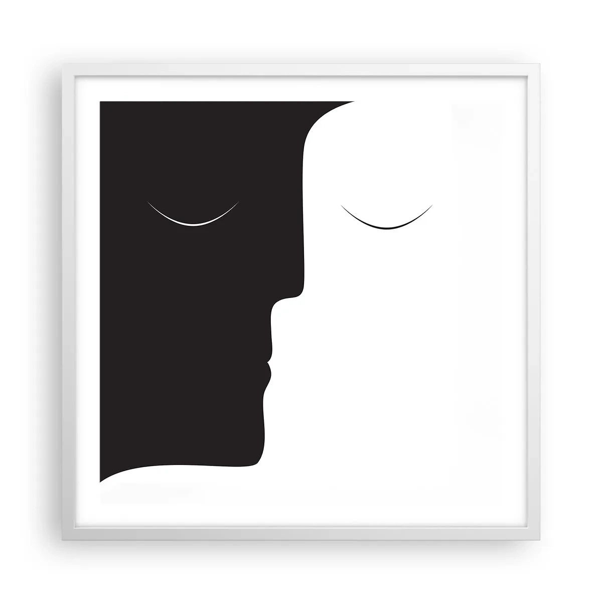 Poster in einem weißen Rahmen - Einheit der Gegensätze - 60x60 cm