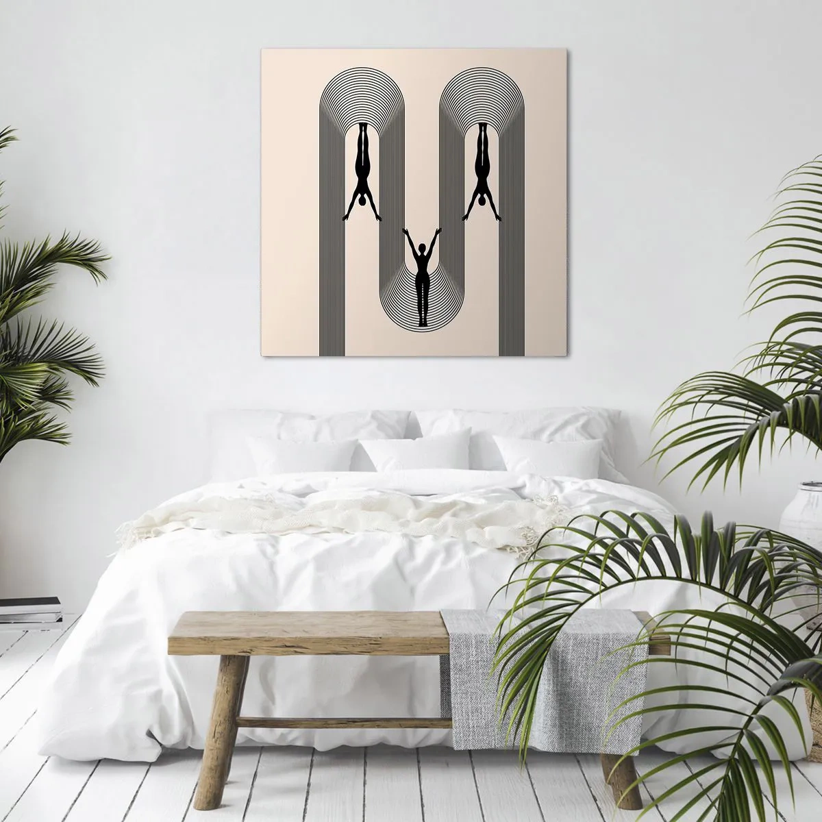 Bild auf Leinwand - Leinwandbild - Verkehrt herum - 70x70 cm