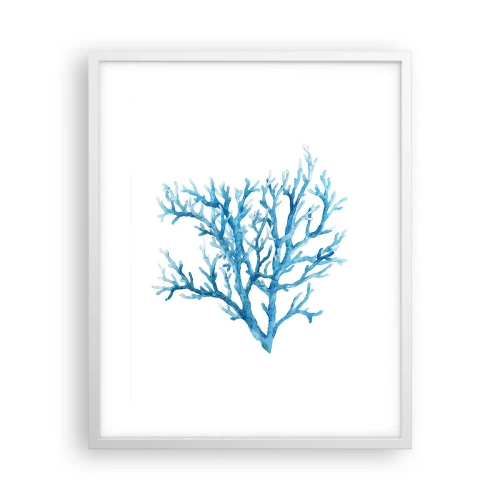 Poster in einem weißen Rahmen - Nautisches Filigran - 40x50 cm