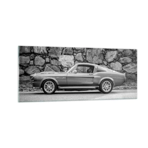 Glasbild - Bild auf glas - Die Legende der 1960er - 100x40 cm