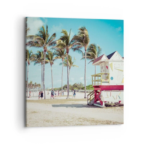 Bild auf Leinwand - Leinwandbild - Dir steht ein schöner Tag bevor - 70x70 cm