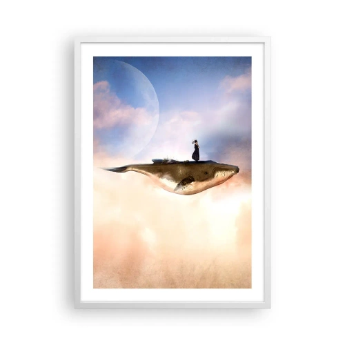 Poster in einem weißen Rahmen - Eine echte Reise - 50x70 cm