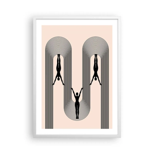 Poster in einem weißen Rahmen - Verkehrt herum - 50x70 cm