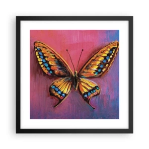 Poster in einem schwarzem Rahmen - Ein Juwel der Natur - 40x40 cm