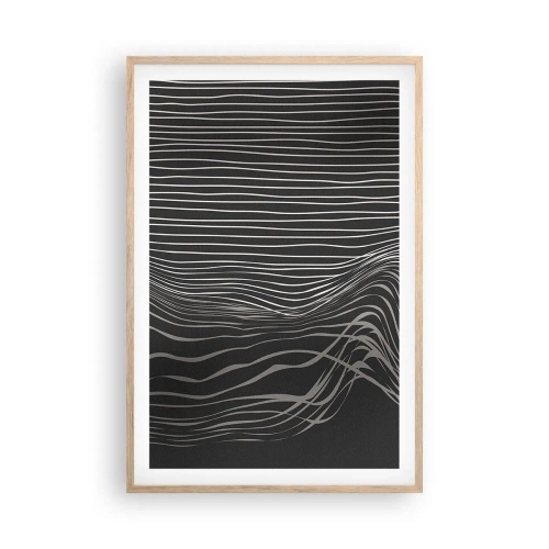Poster in einem Rahmen aus heller Eiche - Rhythmus und Akzent - 61x91 cm