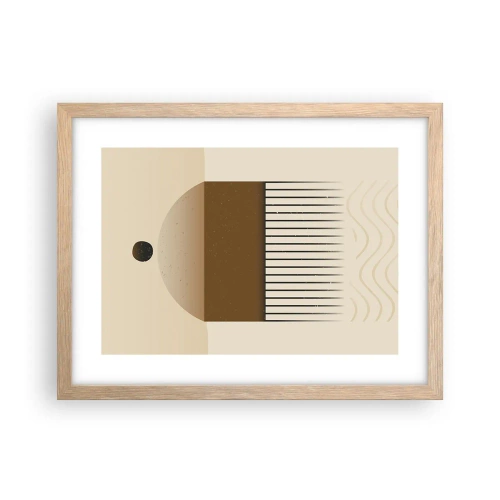 Poster in einem Rahmen aus heller Eiche - Verschiedene Staaten - 40x30 cm