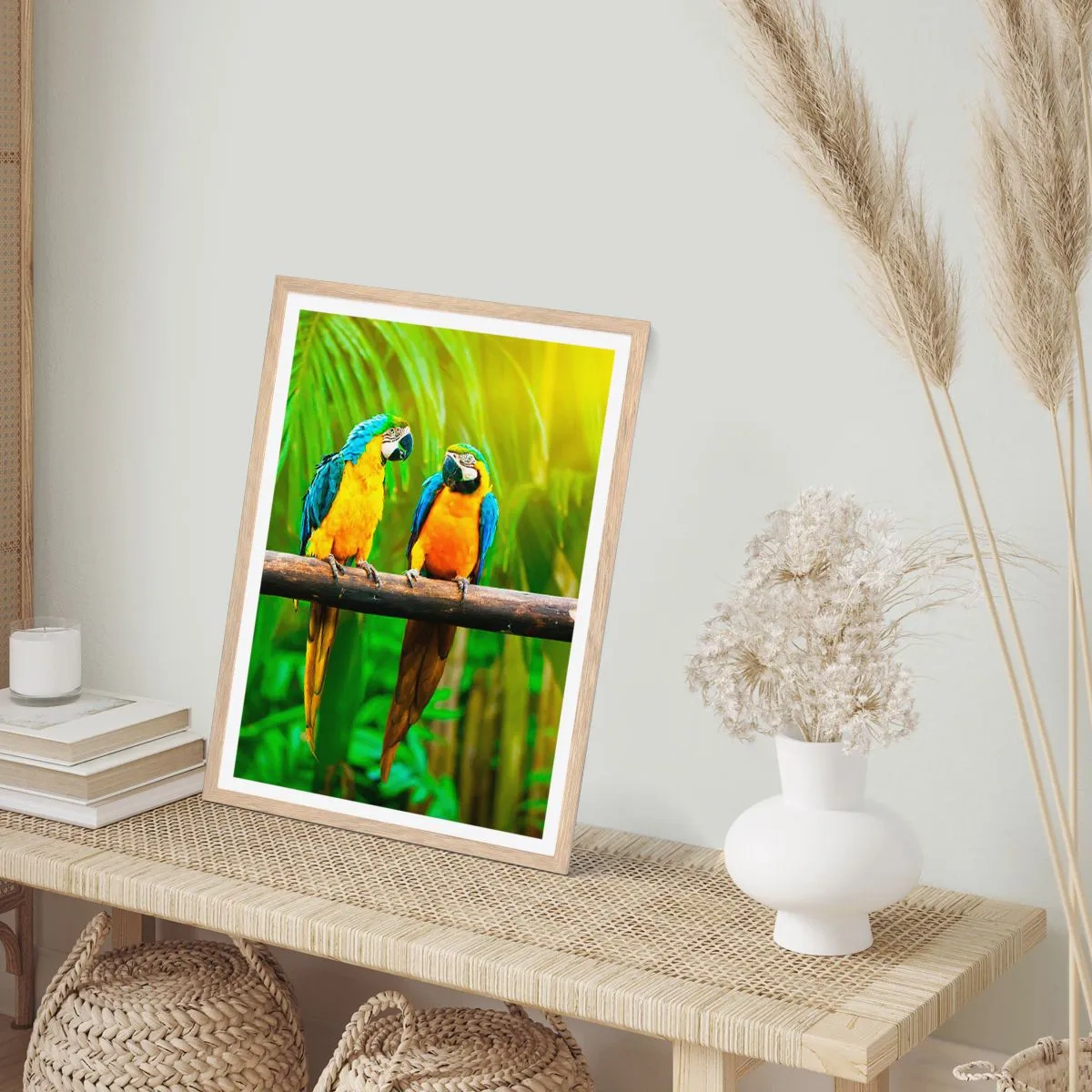 Poster in einem Rahmen aus heller Eiche - Und hast du gehört, dass sie ...? - 50x70 cm