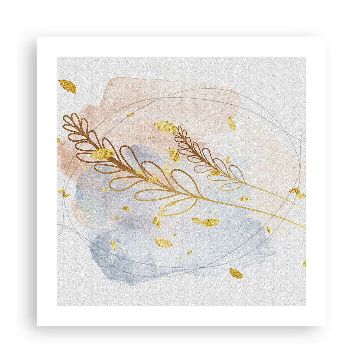 Poster - Goldenr Hauch - 50x50 cm