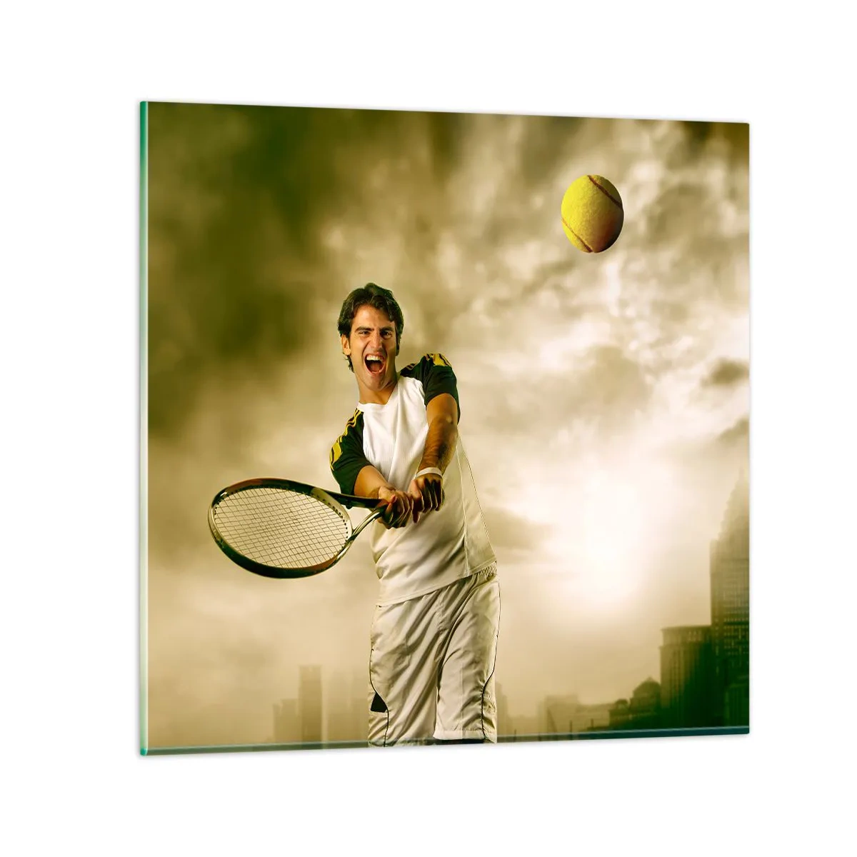 Glasbild - Bild auf glas - Energie und Freude - 70x70 cm