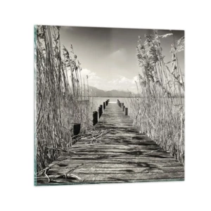 Glasbild - Bild auf glas - In der Stille des Grases - 50x50 cm