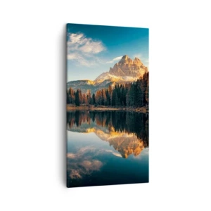 Bild auf Leinwand - Leinwandbild - Doppelte Landschaft - 45x80 cm