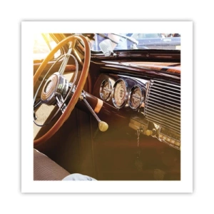 Poster - Ein Hauch von Luxus aus der Vergangenheit - 50x50 cm