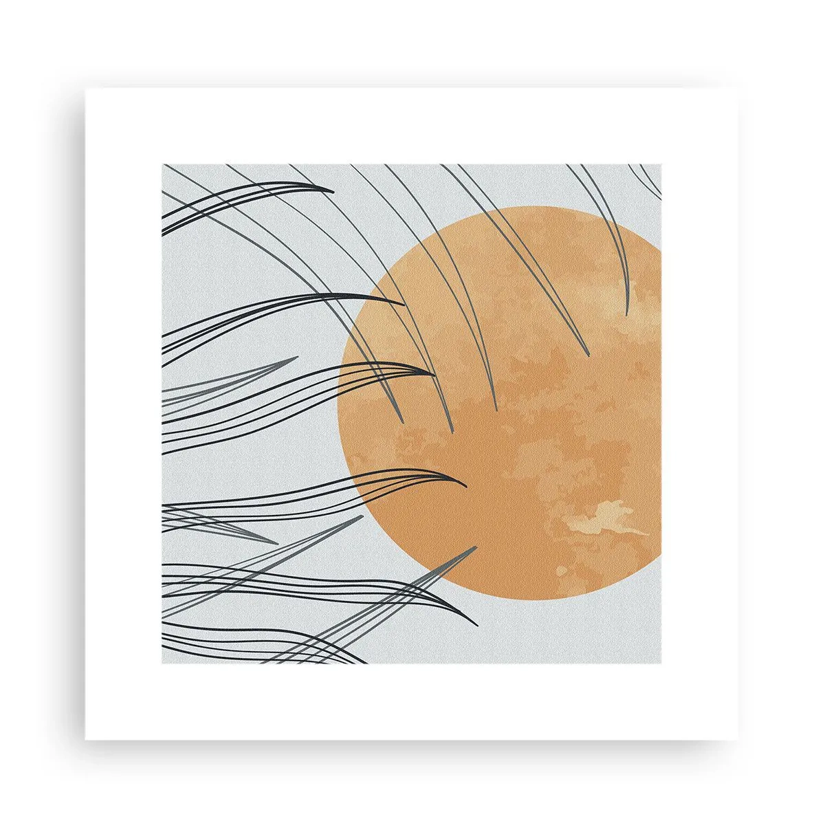 Poster - Immer der Sonne entgegen - 30x30 cm