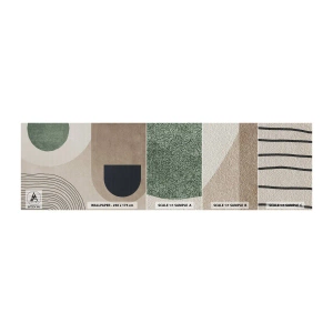 Fototapeten Muster Selbstklebend Deluxe Sticker - Sanftheit des Ovals - Minimalismus, Stück, Abstraktion - 100x30 cm